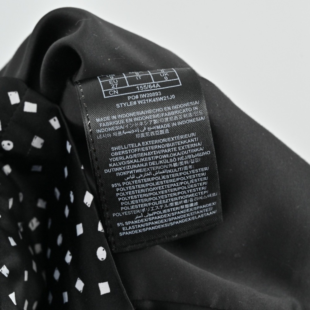 Vtg Y2k Guess Pin Up‎ Dress Size 0 Rockabilly Polka Dot Retro Black White Ruched - Picture 8 of 16